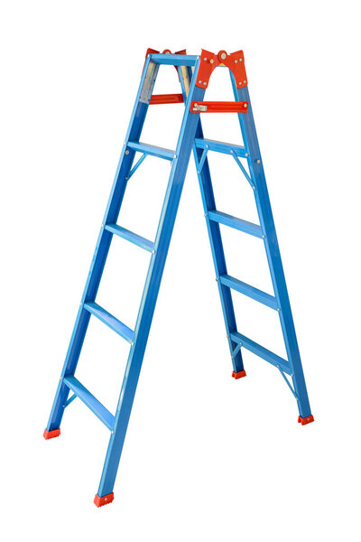 Ladder on white background