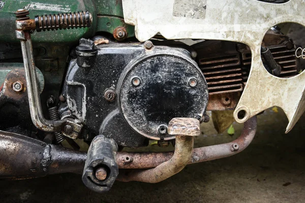 Motor de motocicleta vintage estilo grungy — Fotografia de Stock