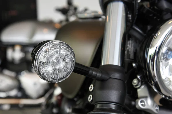Motocicleta transformar sinal de luz LED — Fotografia de Stock
