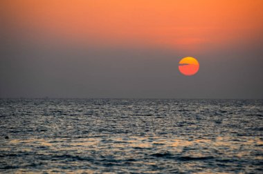 Andaman Denizi 'nde Güzel Gün Batımı