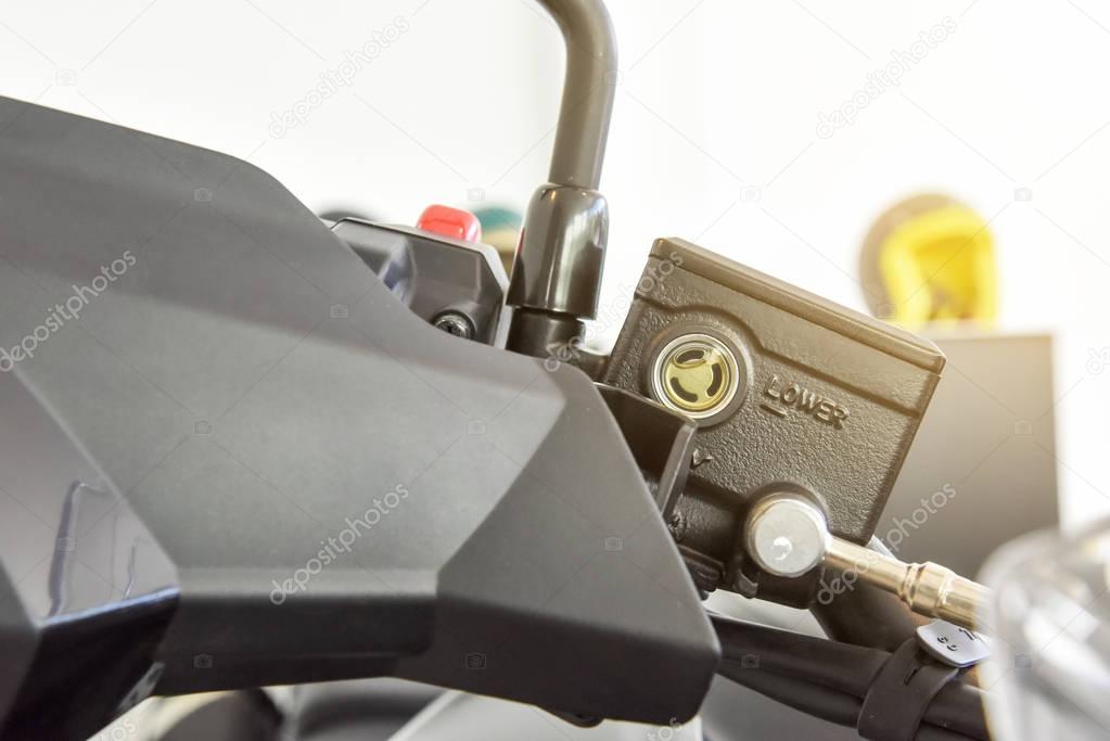 motorcycle brake fluid, brake reservoir