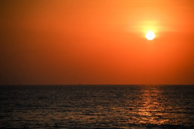 Andaman Denizi 'nde Güzel Gün Batımı