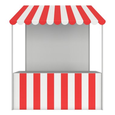 Pazar stand kiosk durak çizgili tenteli promosyon Satılık