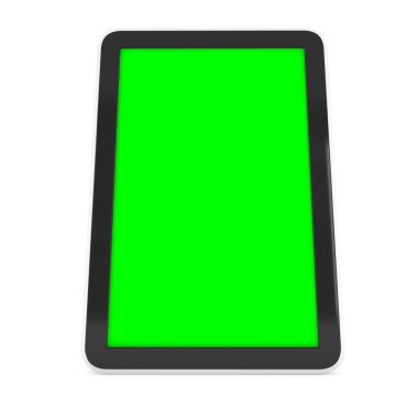 Tablet pc bilgisayar ile chroma anahtar yeşil ekran