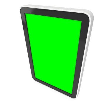 Tablet pc bilgisayar ile chroma anahtar yeşil ekran