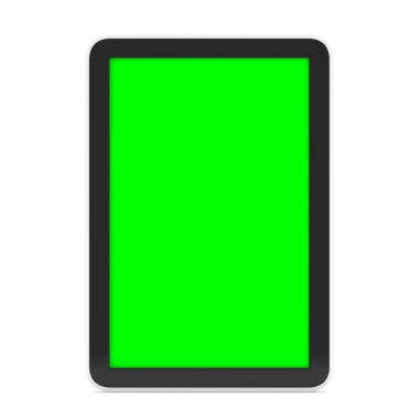 Tablet pc bilgisayar ile chroma anahtar yeşil ekran