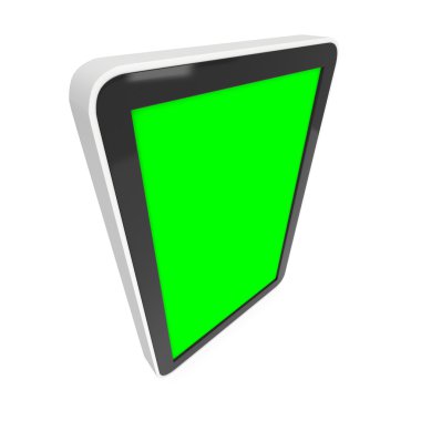 Tablet pc bilgisayar ile chroma anahtar yeşil ekran