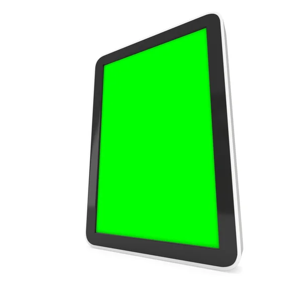 Tablet pc-computer met Chromakey, key groen scherm — Stockfoto