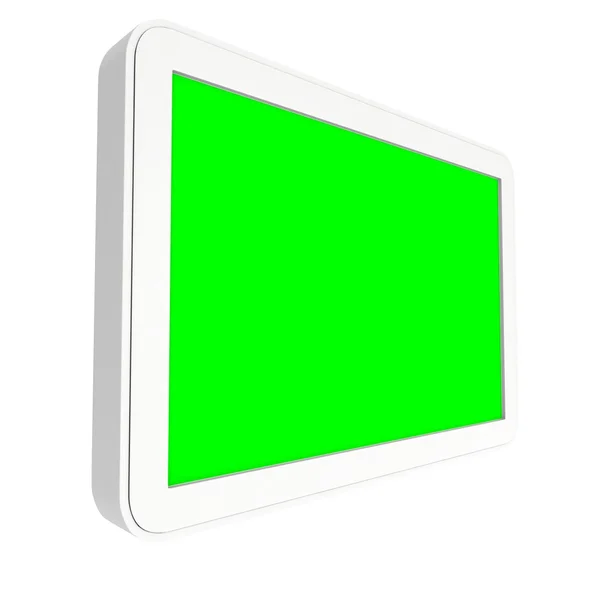 Tablet PC mit grünem Bildschirm Chroma Key — Stockfoto