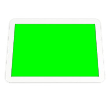 Tablet pc bilgisayar ile chroma anahtar yeşil ekran