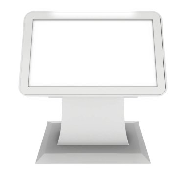 LCD ekran Stand. Boş ticaret göstermek standında.