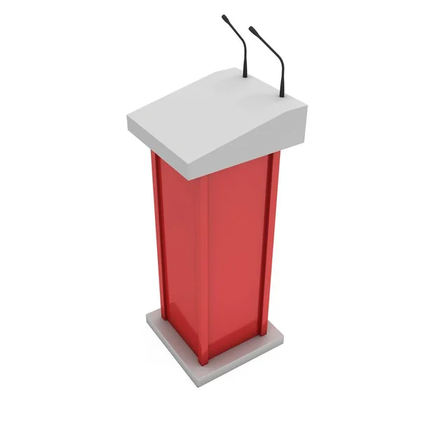 3d Speaker Podium — Stock Photo, Image