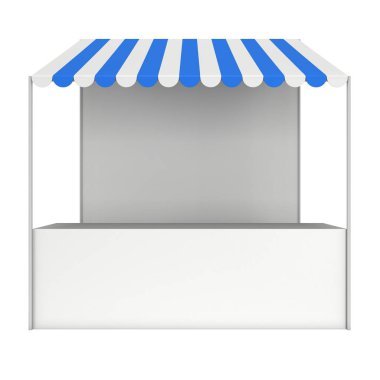 Pazar stand kiosk durak çizgili tenteli promosyon Satılık