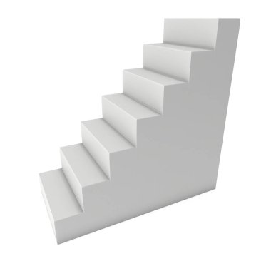 3D boş merdiven