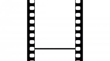 35mm Film şeridi siyah ve beyaz Video görüntüleri