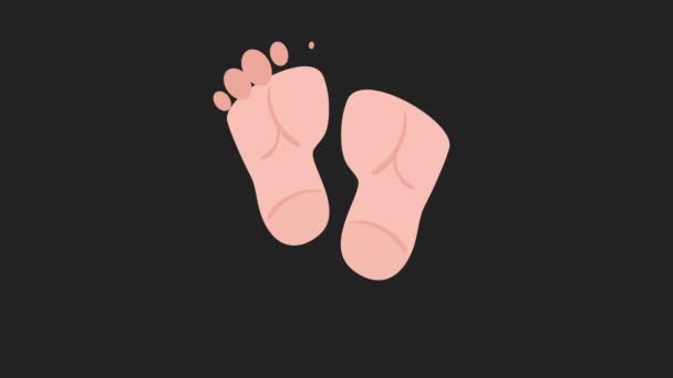 Podiatrie des pieds images concept médical — Video