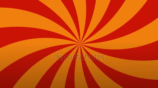 Retro motif rouge radial et orange .