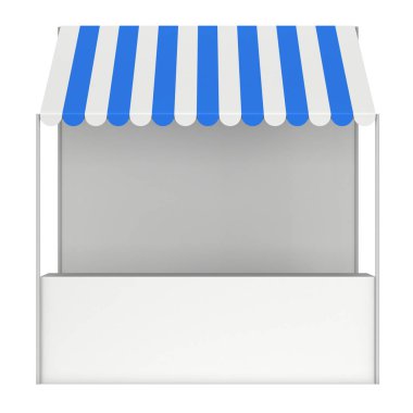 Pazar stand kiosk durak çizgili tenteli promosyon Satılık