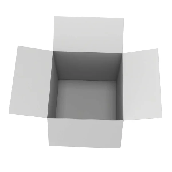 Caja abierta 3d —  Fotos de Stock