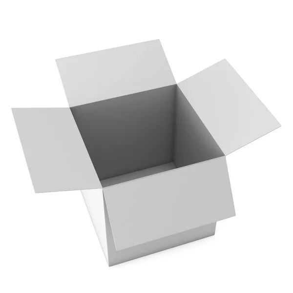 Açık kutu 3d — Stok fotoğraf