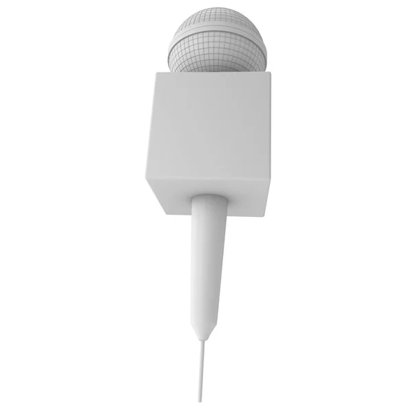 Blank microphone. 3d render — Stock Photo, Image