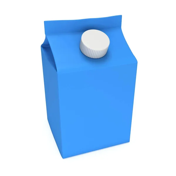 Mjölk eller juice box 3d — Stockfoto