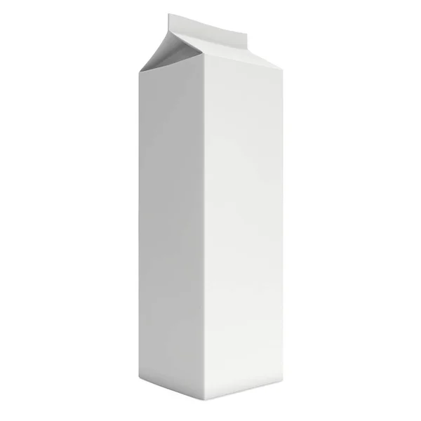 Mjölk eller juice box 3d — Stockfoto