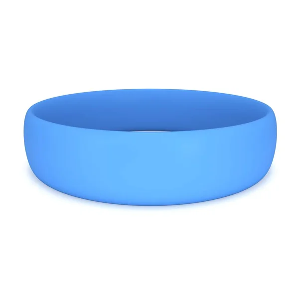 Blauer Gummikunststoff Stretch weißes Armband — Stockfoto