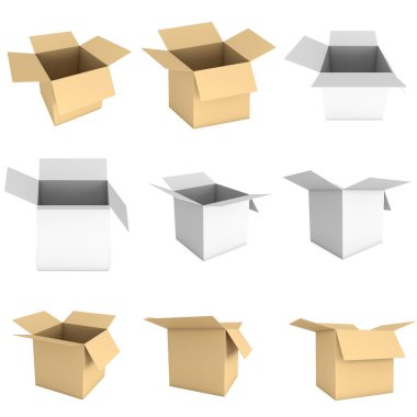 Açık kutu 3d set