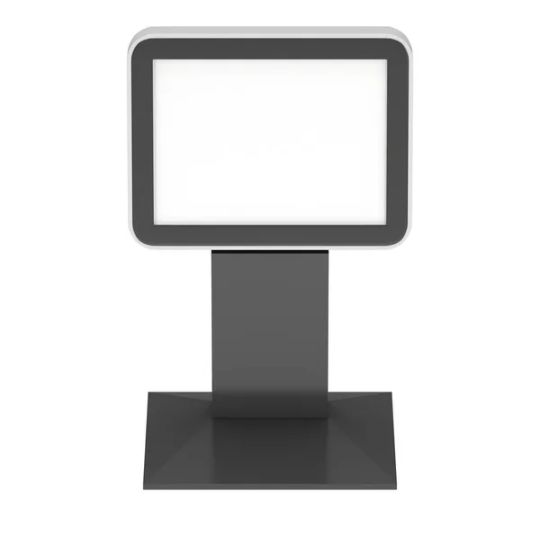 Trade show booth LCD screen stand. — Stock Photo, Image