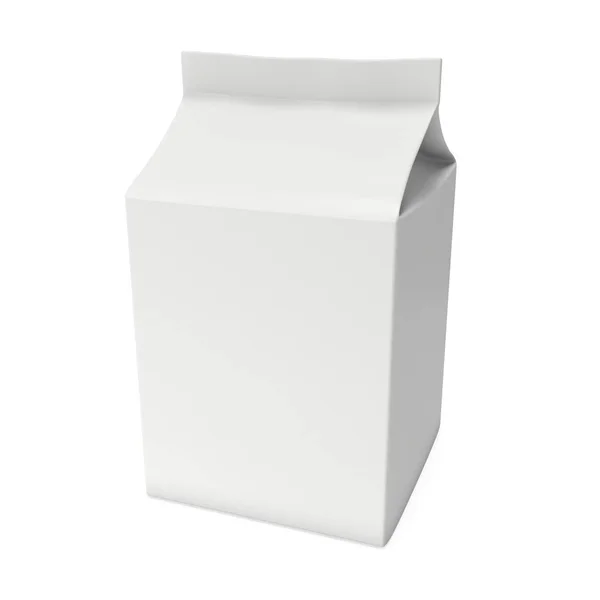 Mjölk eller juice box 3d — Stockfoto