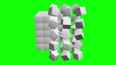 Küpleri blok. Büyük veri kavramı montaj.