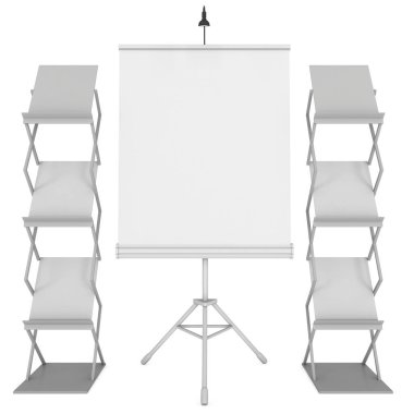 Expo Banner Stand boş olarak topla Tripod üzerinde