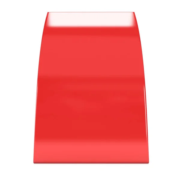 Rote Papierzeltkarte. 3D-Darstellung. — Stockfoto