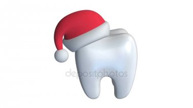 Giyen Santa Claus şapka diş