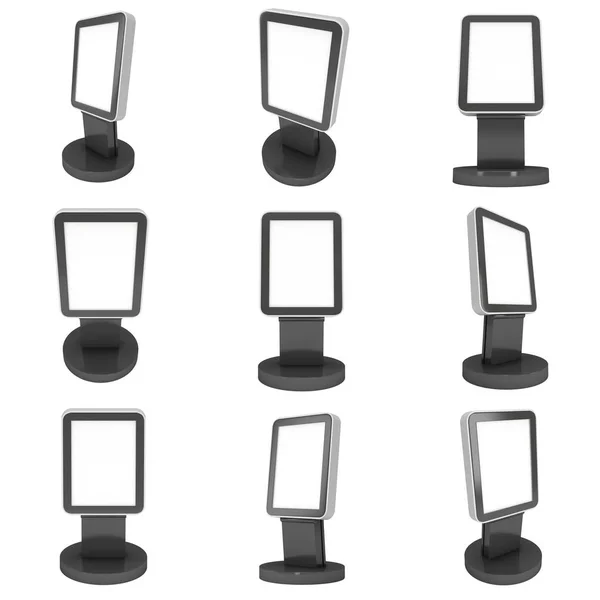 Messestand lcd screen stand — Stockfoto