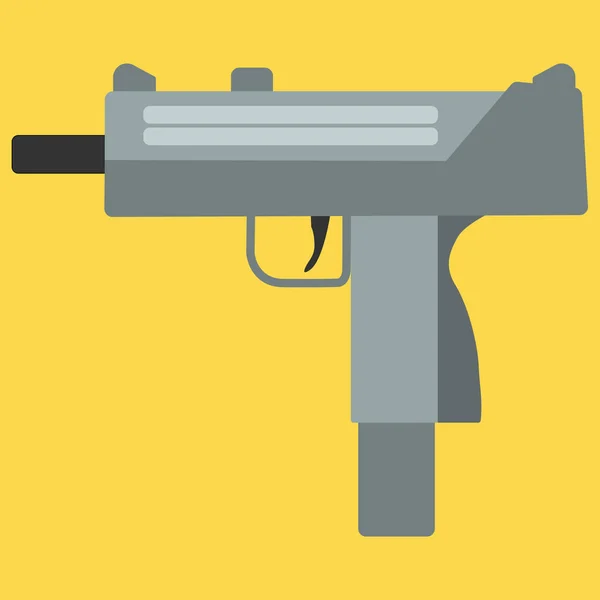 Пистолет-пулемет — стоковый вектор
