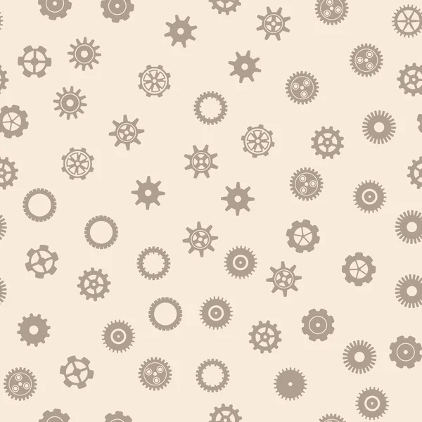 Gears icons seamless pattern vector — Stock Vector