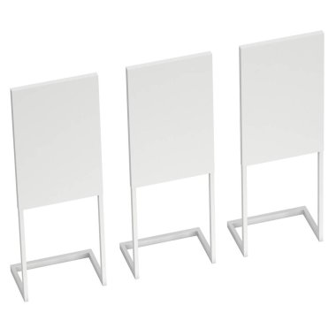 Boş Expo afiş standı.