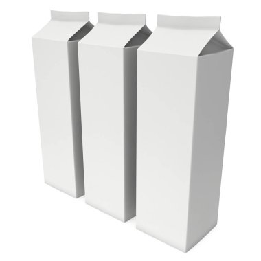 Süt veya meyve suyu 3d kutu