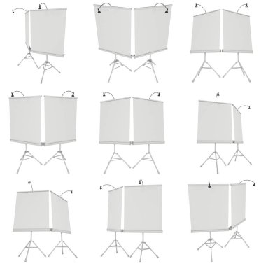 Expo Banner Stand boş olarak topla Tripod üzerinde