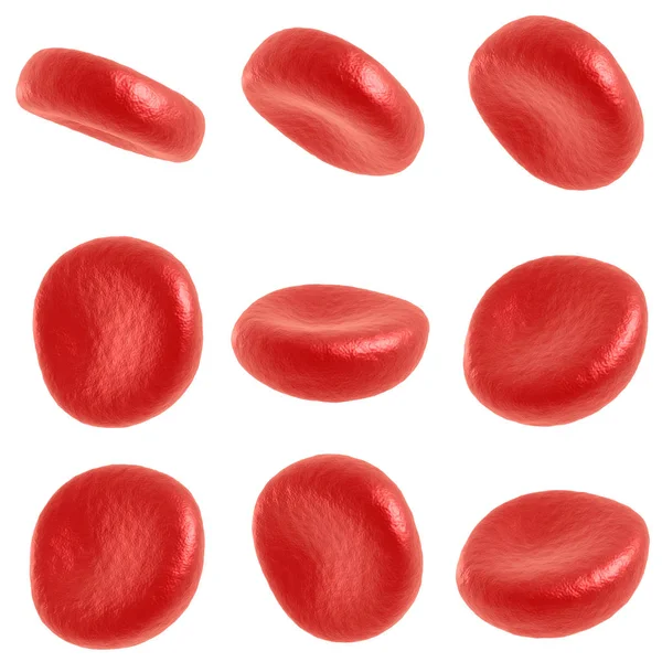 Röda blodkroppar set — Stockfoto