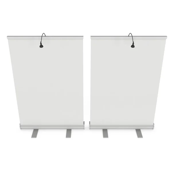 Blanco Roll Up Banner Stand —  Fotos de Stock