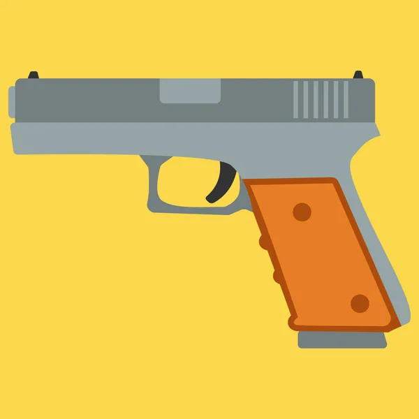 Πιστόλι πιστόλι ασφάλειας και στρατιωτικό όπλο — Διανυσματικό Αρχείο