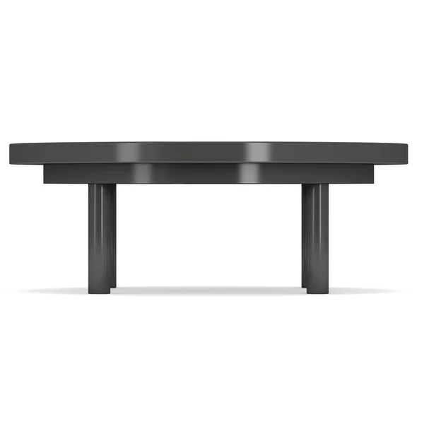 Черный круглый стол 3D — стоковое фото