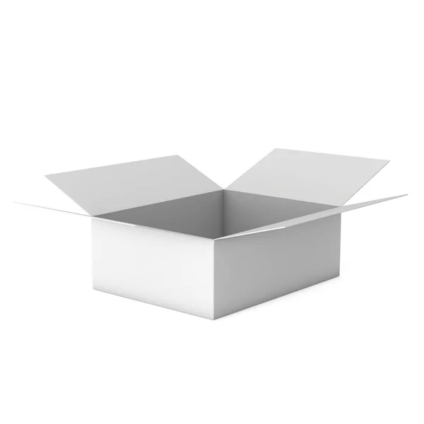 Caja abierta 3d — Foto de Stock