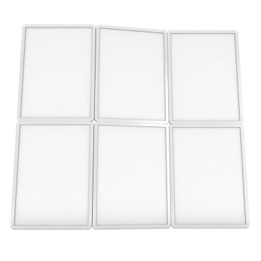 Afiş standları kadar boş kat.