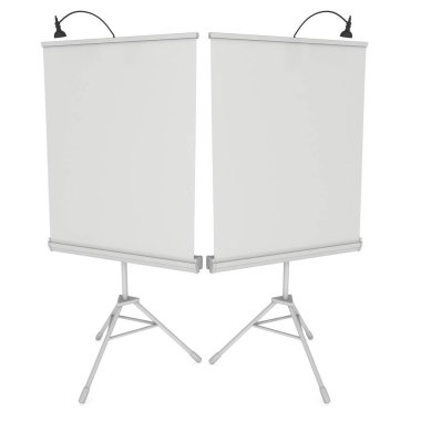 Expo Banner Stand boş olarak topla Tripod üzerinde