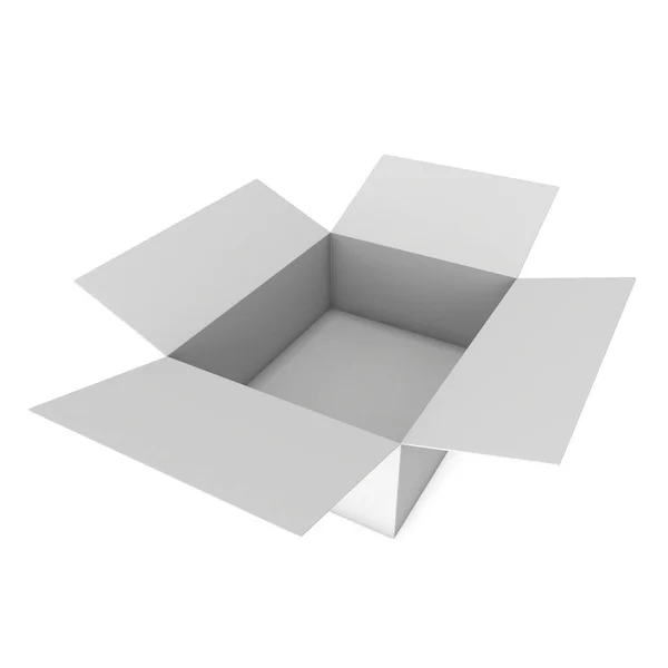 Ανοικτό κουτί 3d — Φωτογραφία Αρχείου
