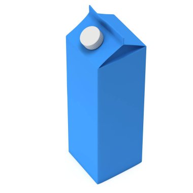 Süt veya meyve suyu 3d kutu